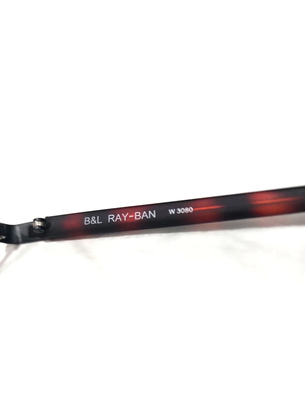Ray Ban B&L W3080 Vintage Black Oval Sunglasses Frame